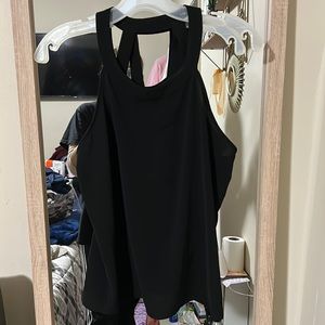Women’s black sleeveless dressy top